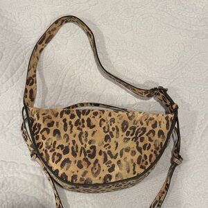 Dolce Vita Suede Leopard Print Women's shoulder Bag